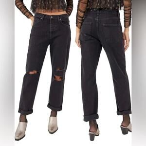 Free People We The Free Bren Boyfriend Jean Distressed Size 25